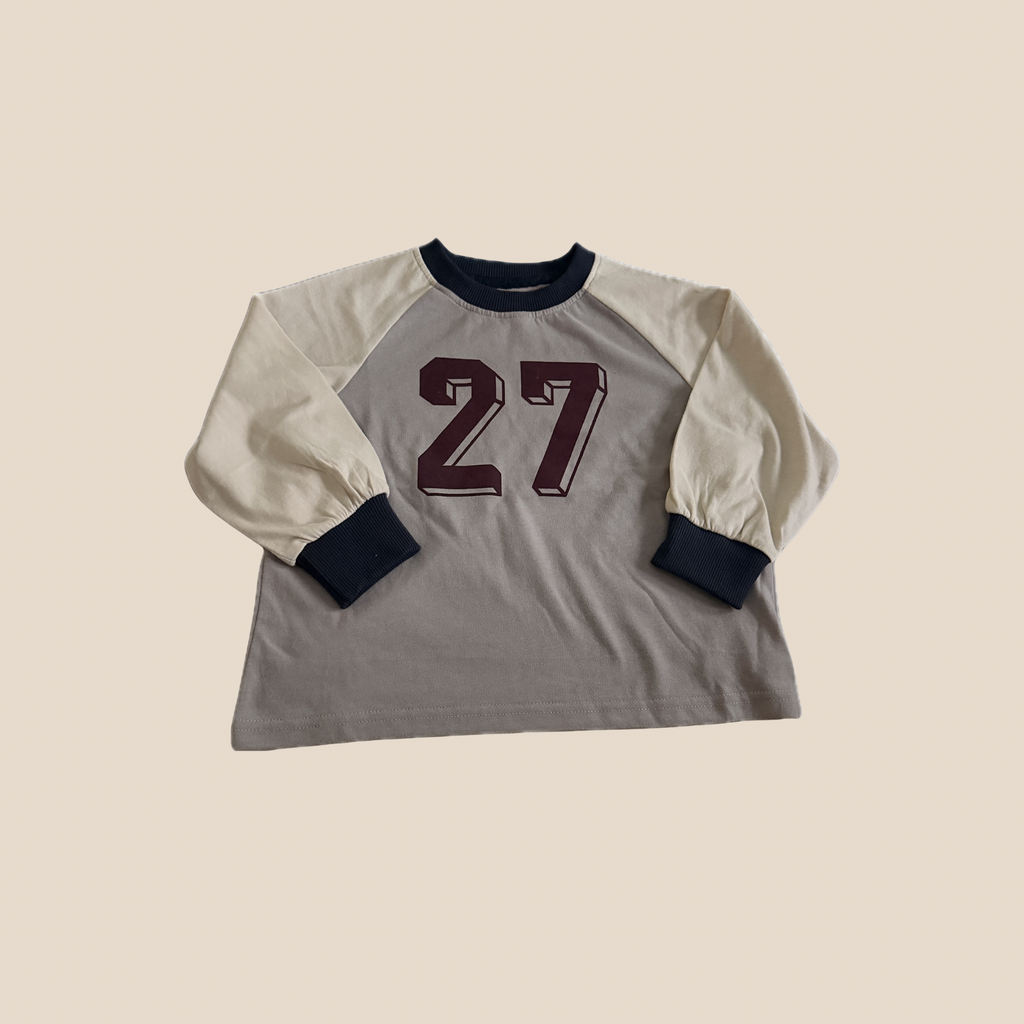 Longsleeve "27" - Beige